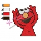 Sesame Street Elmo Baby Embroidery Design 02